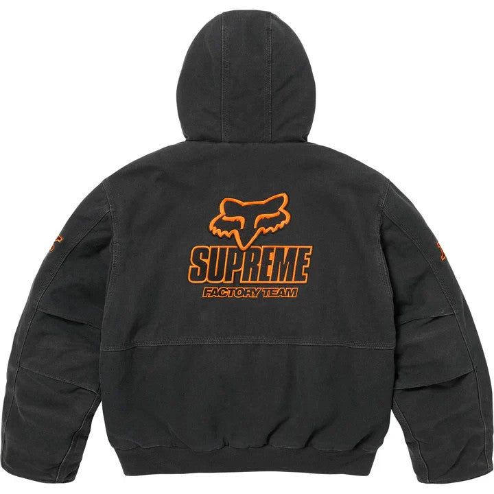 Supreme Fox Racing Hooded Work Jacket Black