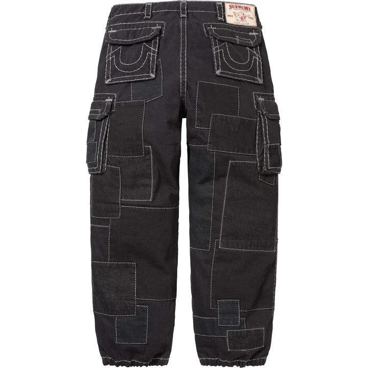 Supreme True Religion Patchwork Cargo Pant Black