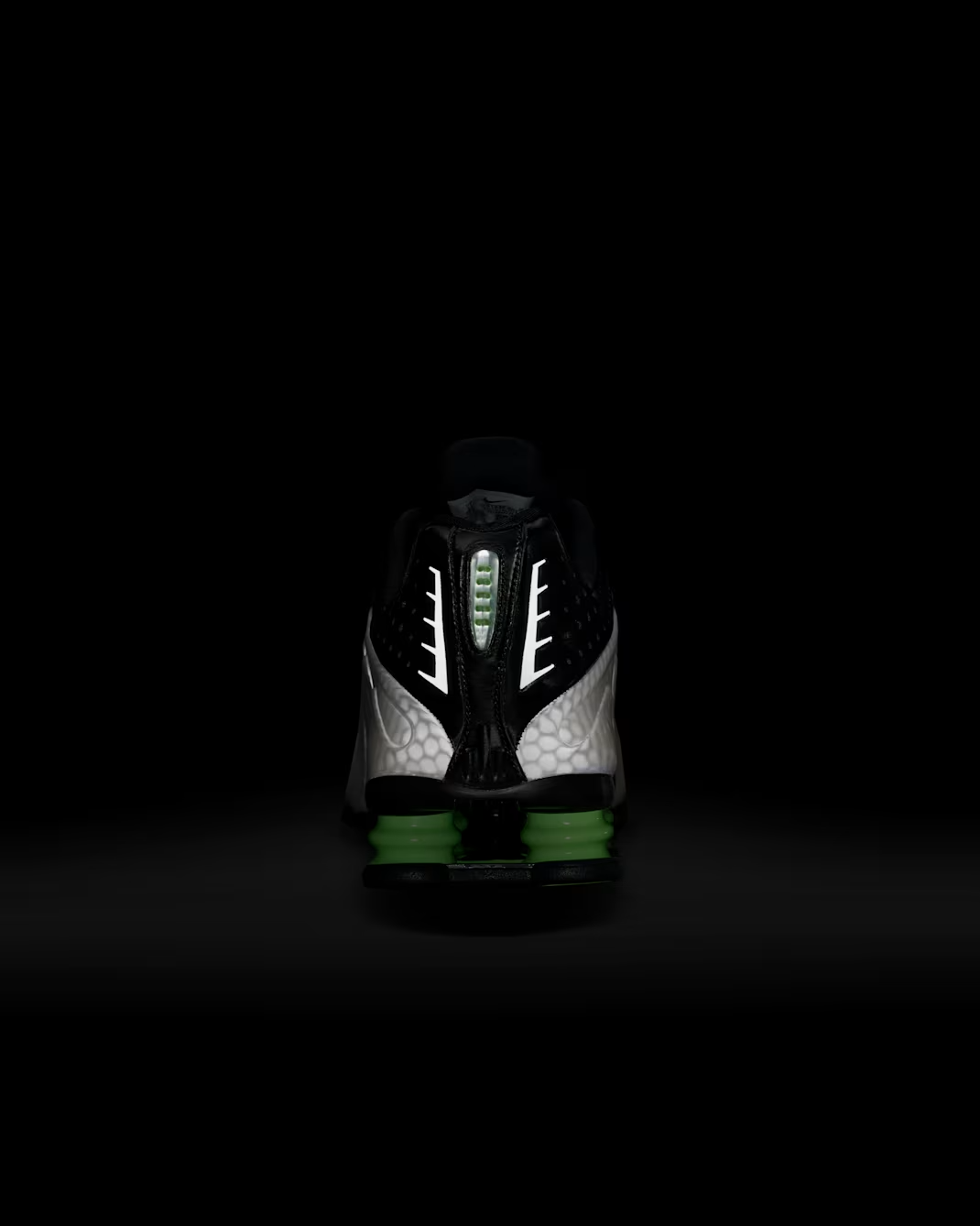 IR1946-001 Nike Shox R4 SP "Black and Lime Glow" (Men's)