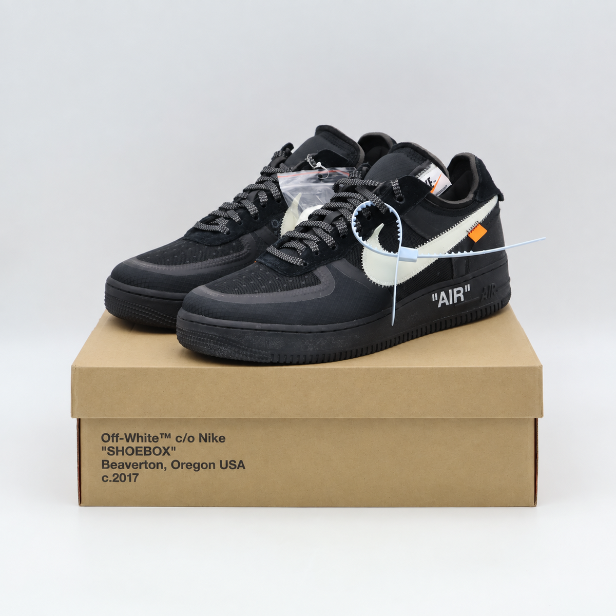 AO4606-001 Off-White Ã Nike Air Force 1 Low Black (Men's)