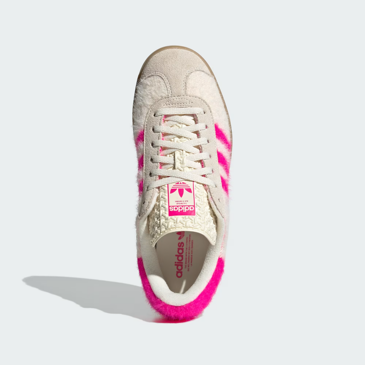 JS3908 adidas Originals Gazelle Bold Cream White Shock Pink Gold (Women's)