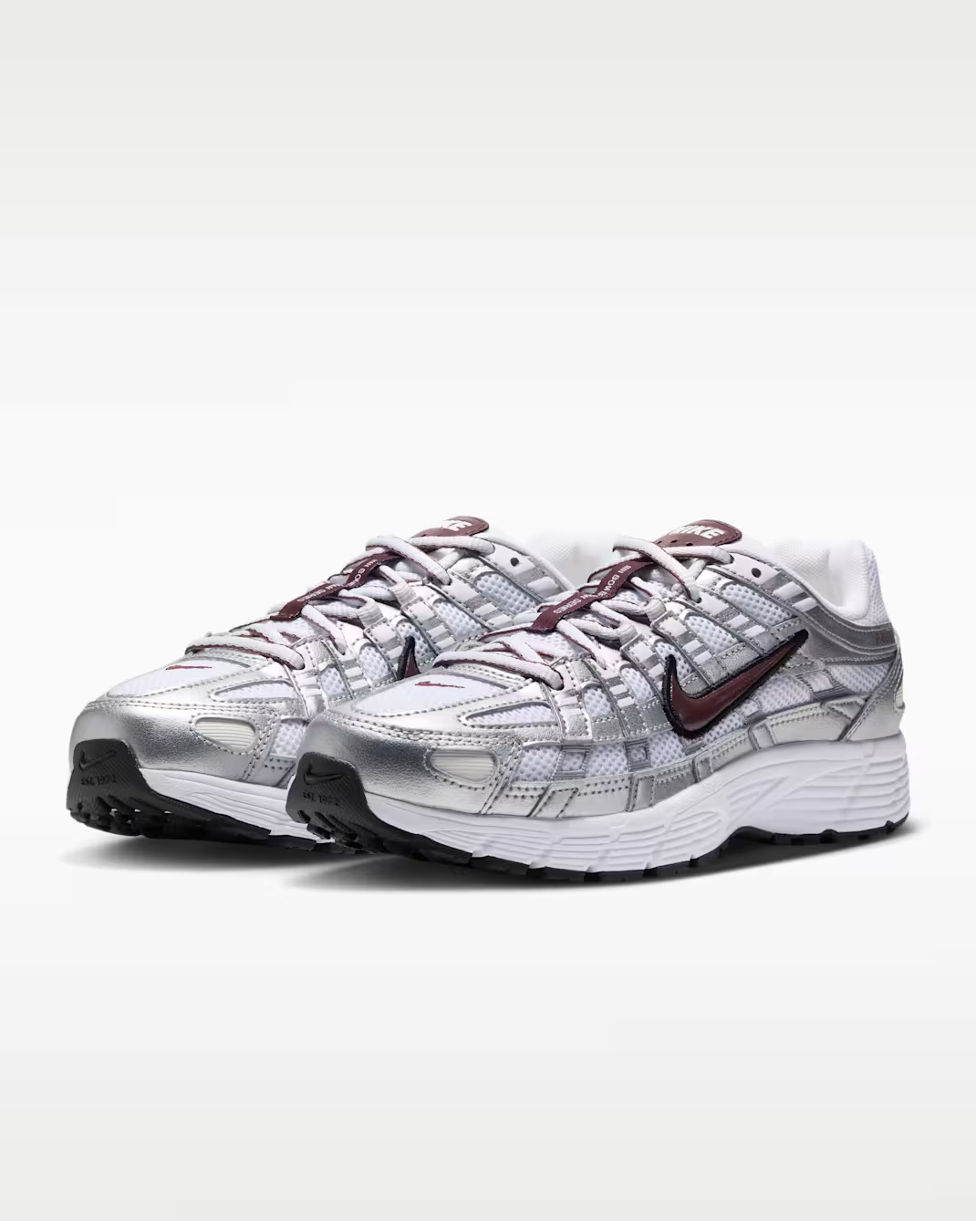 BV1021-112 Nike P-6000 "White/Metallic Silver" (Women's)