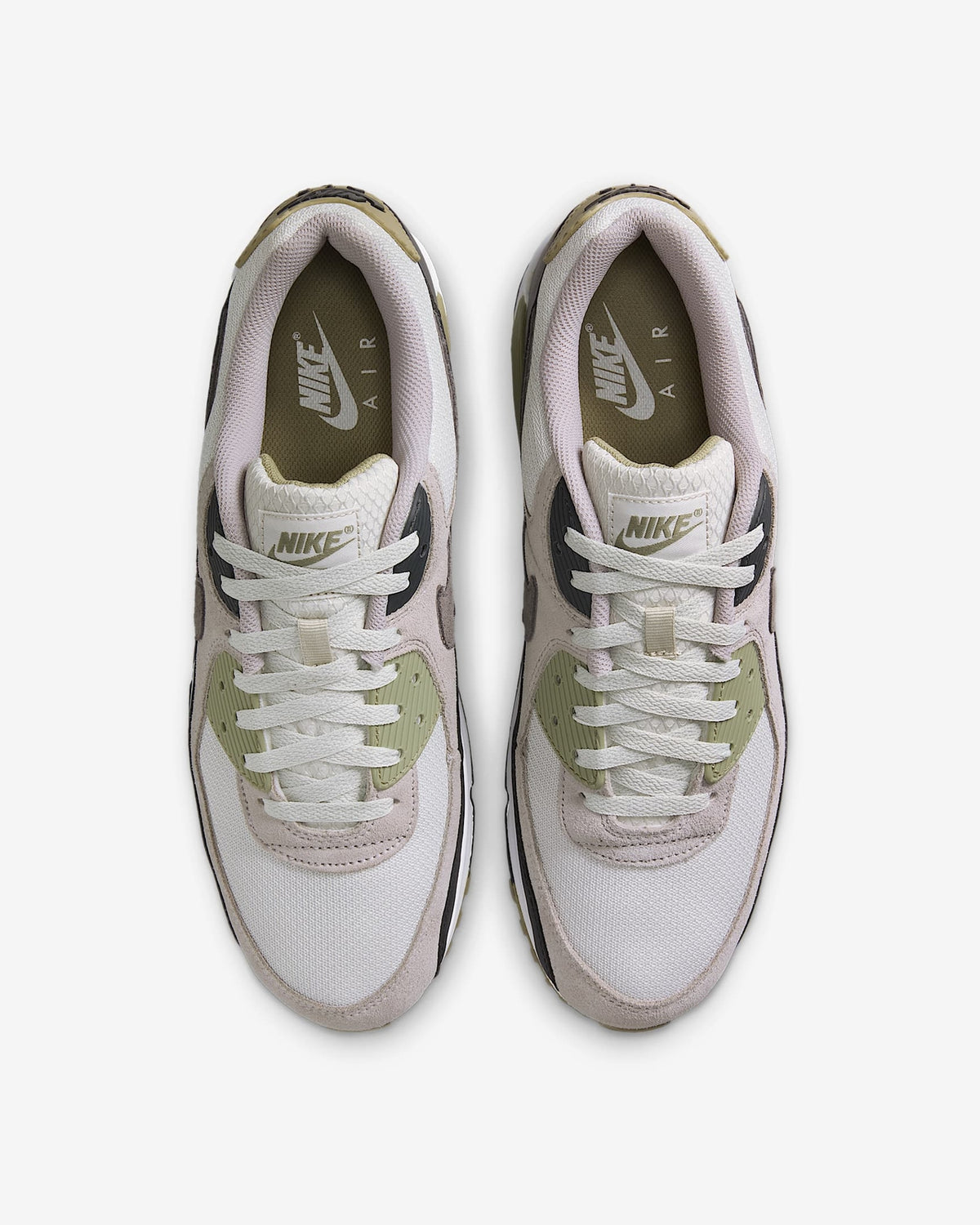 DM0029-011 Nike Air Max 90 Light Bone Neutral Olive College Grey Cave (Men's)