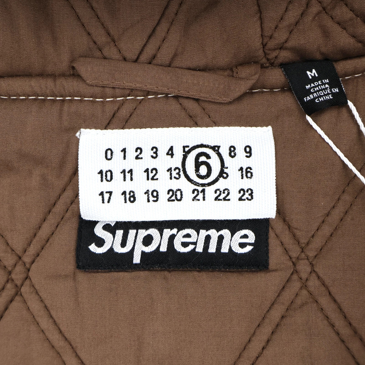 Supreme x MM6 Maison Margiela Foil Hooded Work Jacket Natural