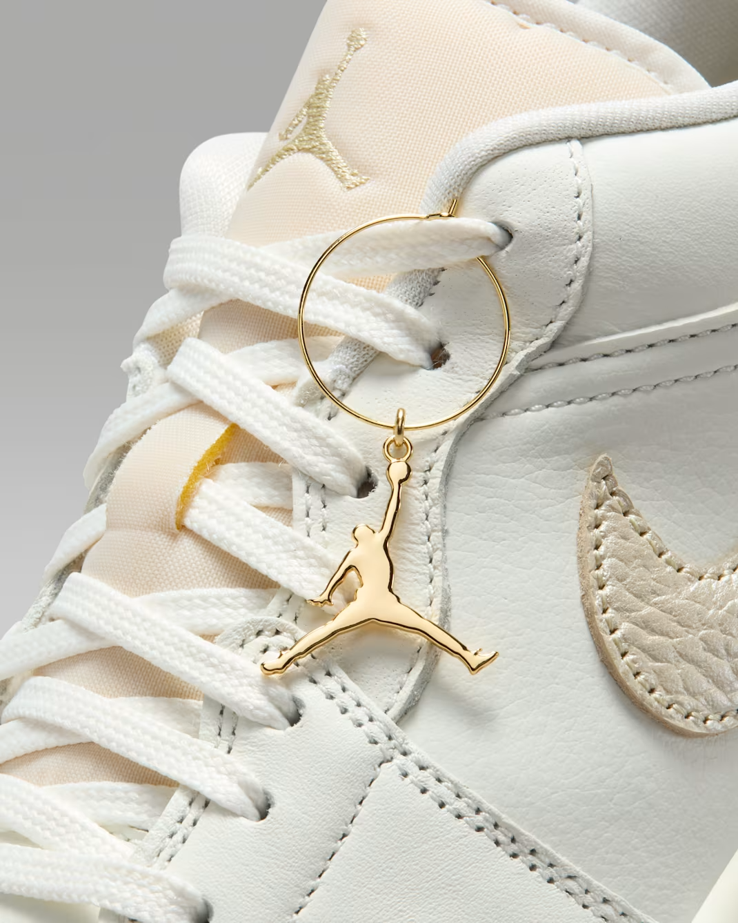 HV5157-100 Nike Air Jordan 1 Low Sail Pale Ivory Team Gold (Women's)