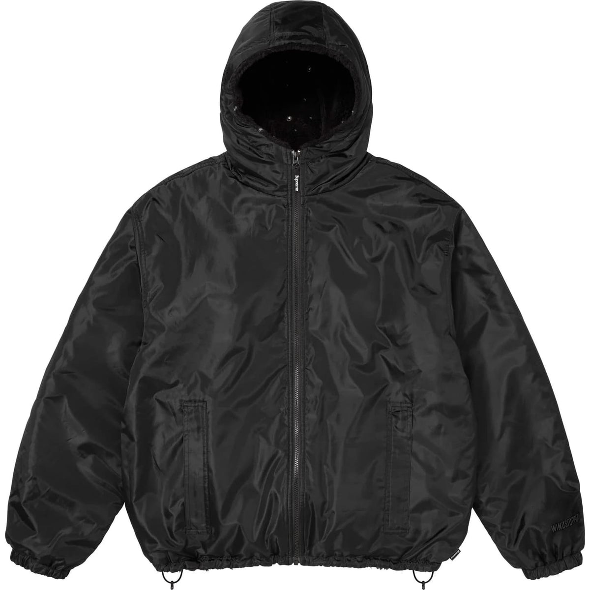 Supreme B.B. Simon Reversible Hooded Fleece Jacket Black