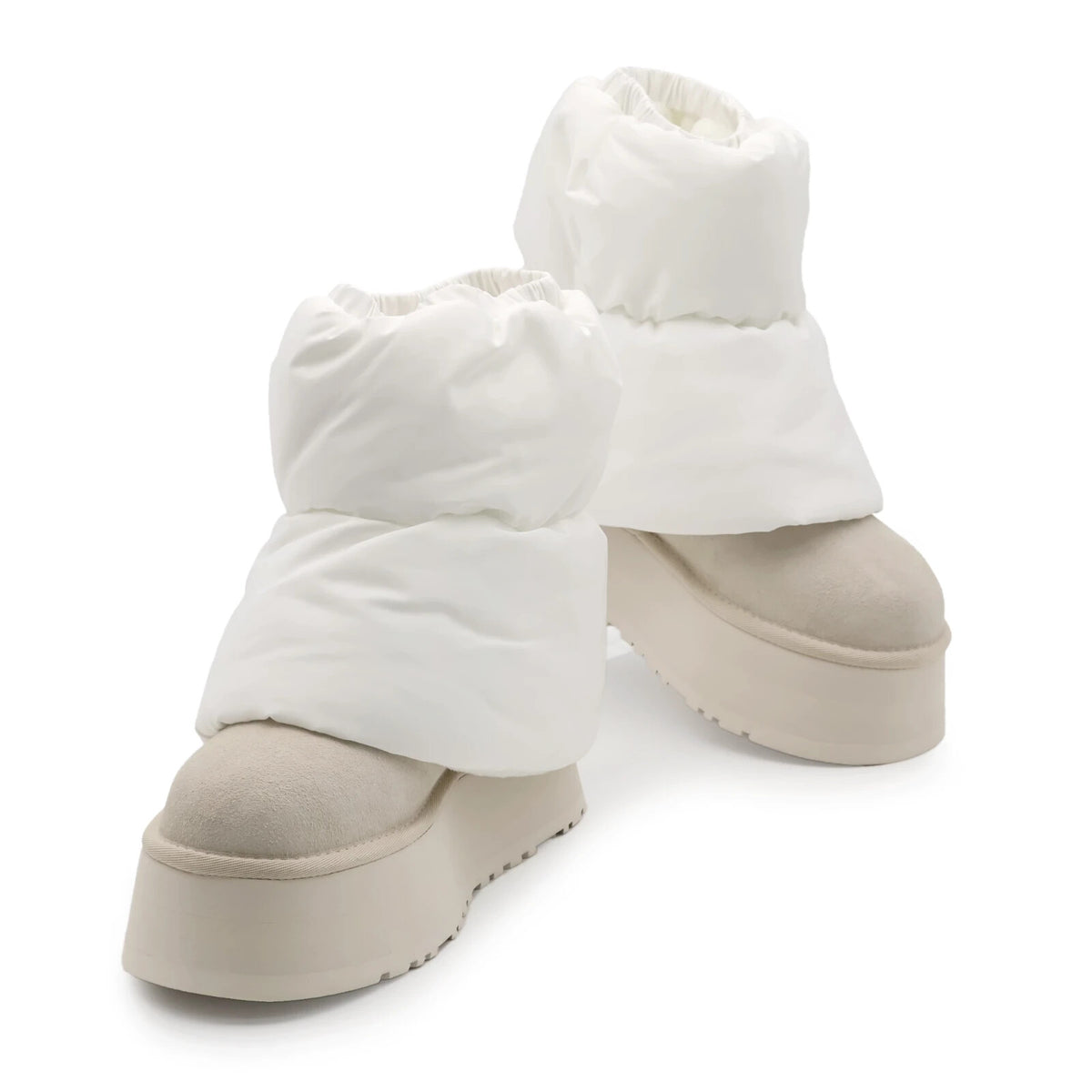 1158275-WCRM UGG Women's Classic Mini Dipper Puffer White Ceramic (Women's)