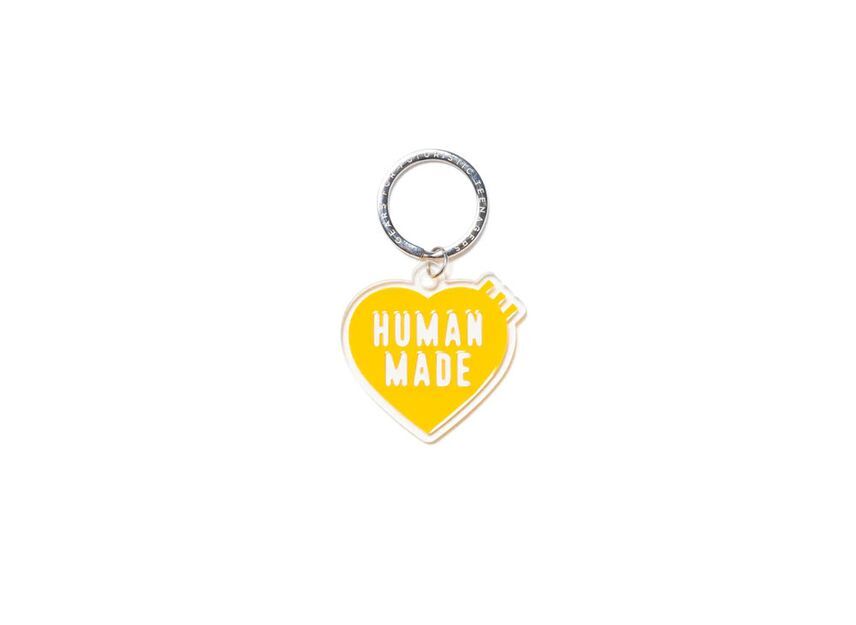 HUMAN MADE Heart Keyring Yellow