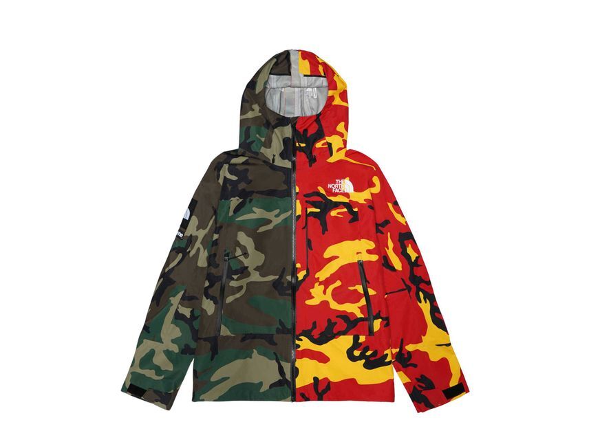 Supreme The North Face Split Taped Seam Shell Jacket Camo