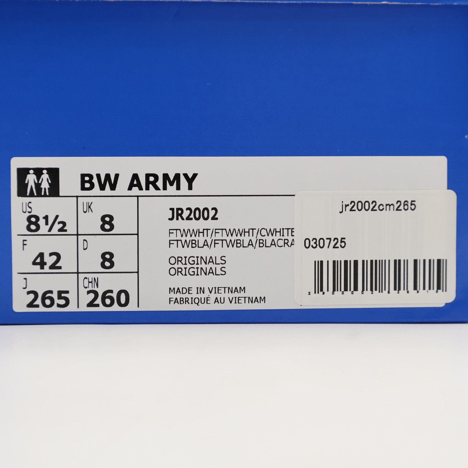 JR2002 adidas Originals BW Army Cloud White Cloud White Chalk White (Men's)