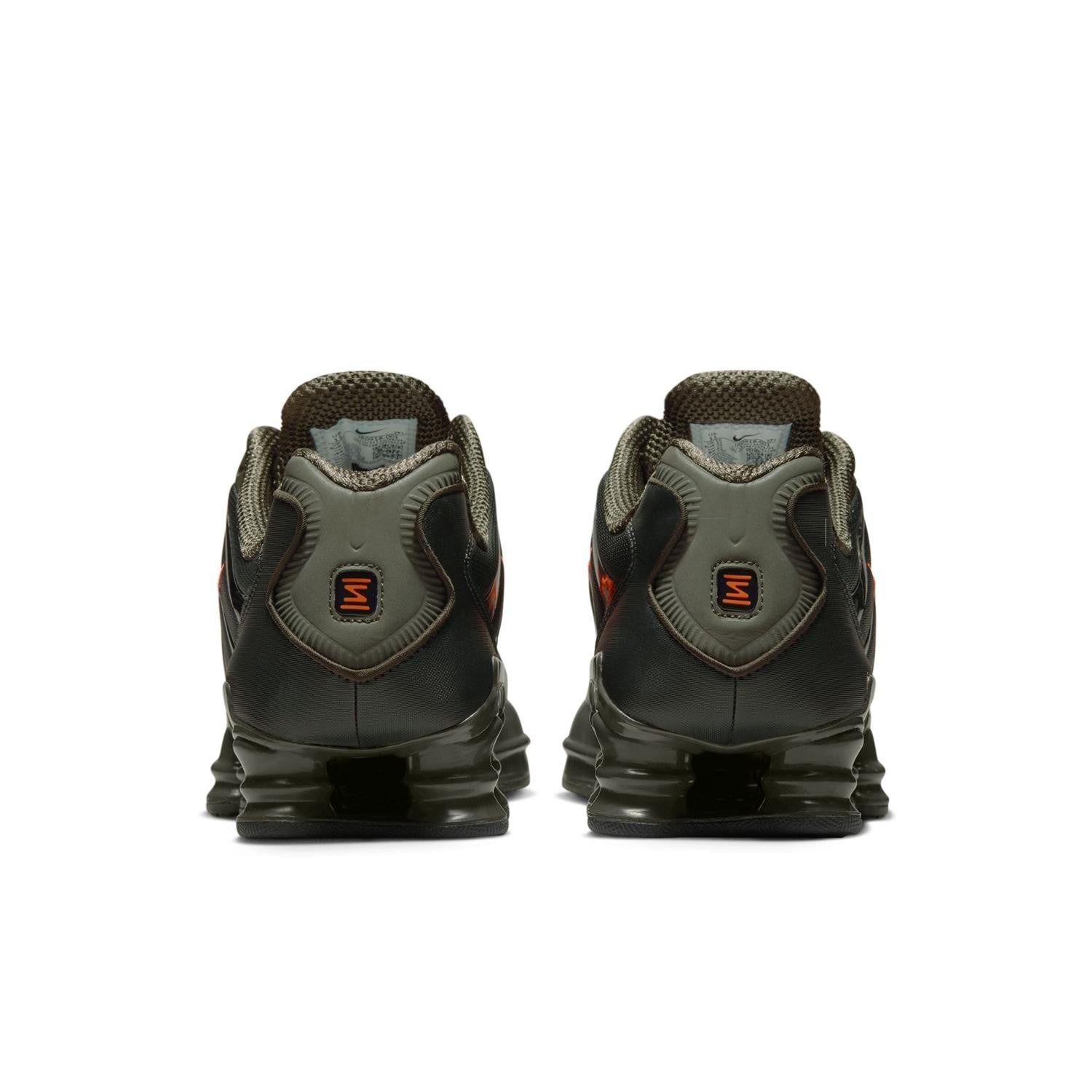 IR0918-001 Nike Shox TL "Black/Cargo Khaki-Sequoia-Newsprint"