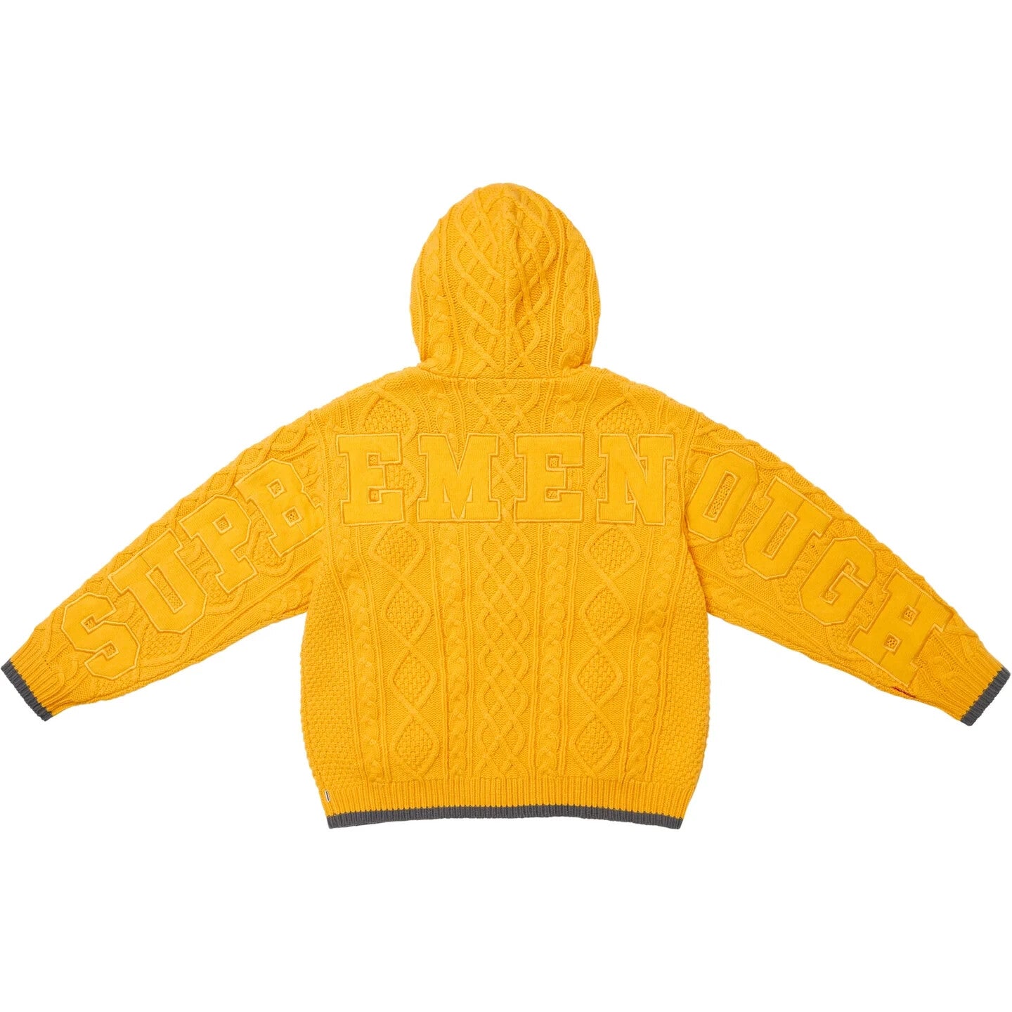 Supreme GOODENOUGH Zip Up Hooded Sweater Yellow