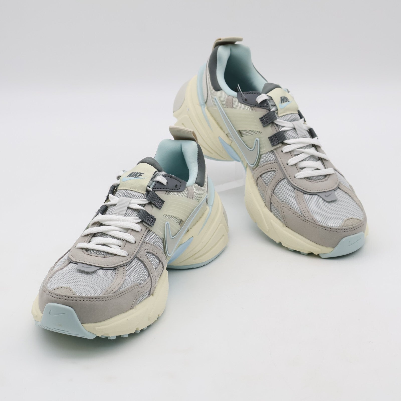 FZ3596-072 Nike V2K Run Light Bone Light Iron Ore Smoke Grey Metallic (Women's)