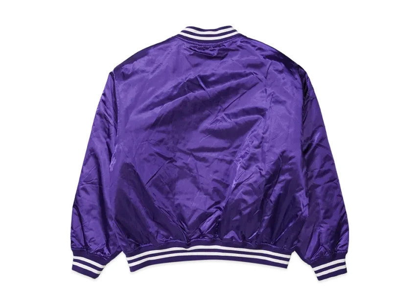 Supreme x Champion Satin Varsity Jacket "Purple"