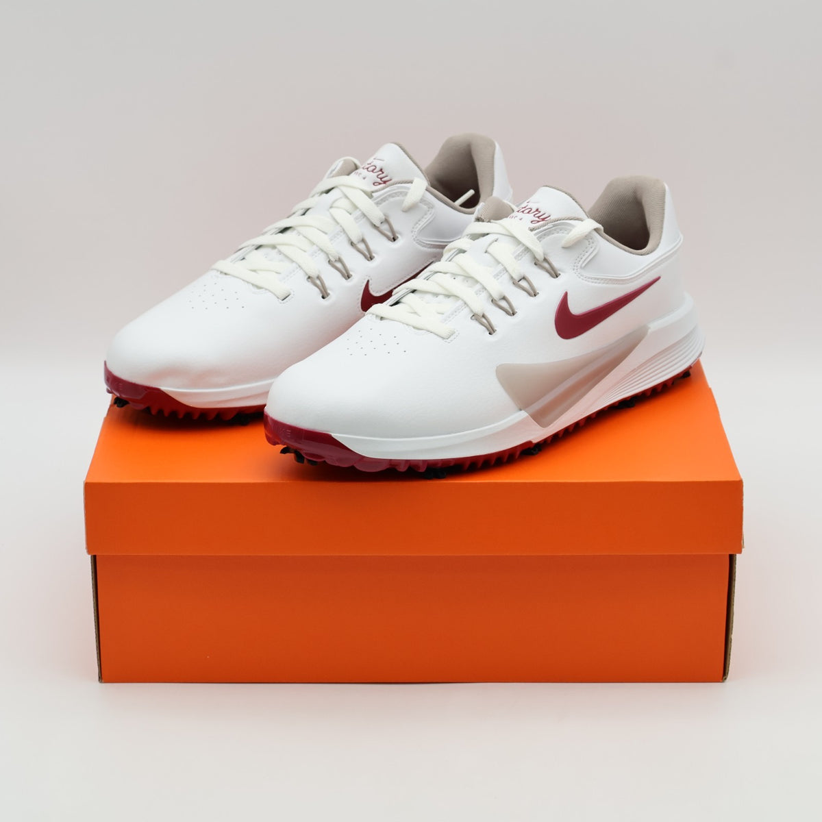 HM9220-103 Nike Victory Pro 4 Golf Shoes Wide Summit White Taupe Grey Team (Men'