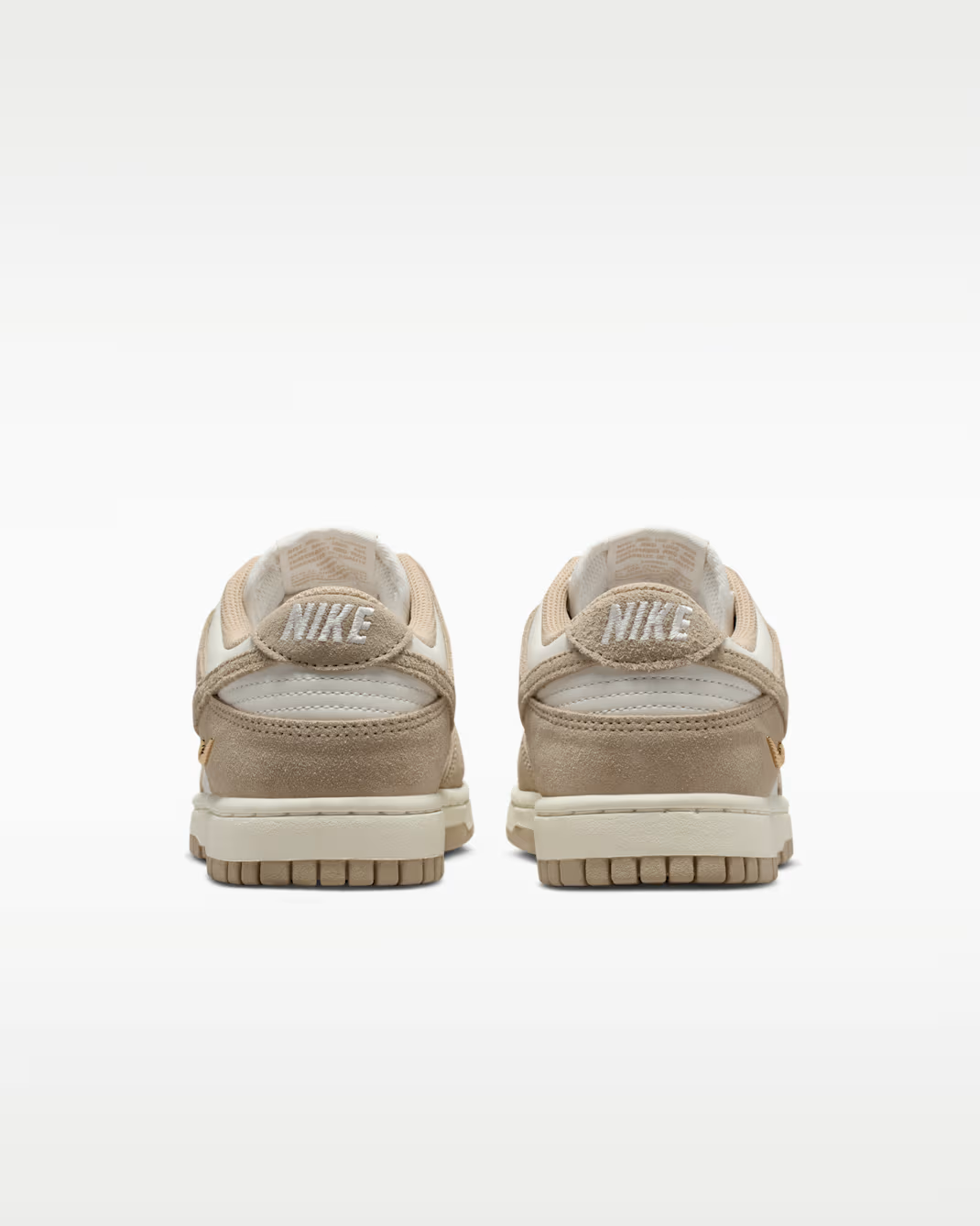 IO4244-101 Nike Dunk Low Sail Metallic Gold Linen (Women's)