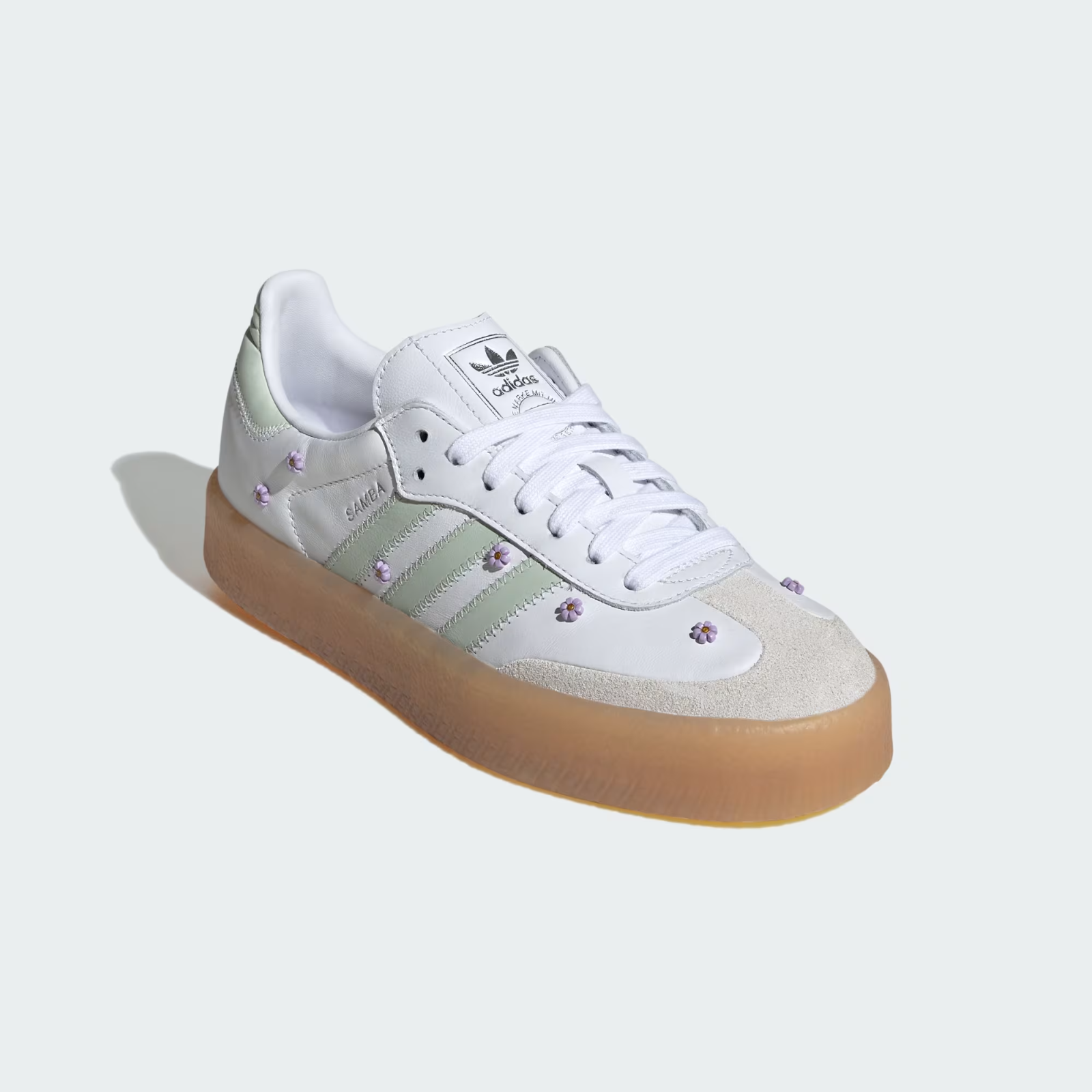 JS3954 adidas Originals  Sambae Cloud White Linen Green Gum (Women's)