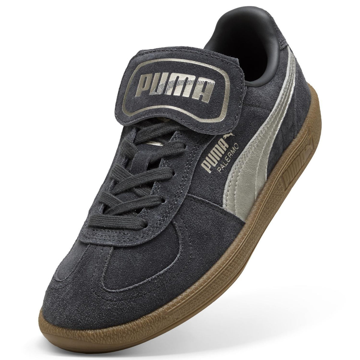 404021-02 Puma Palermo Premium Metallic Dusky Gray Gum (Men's)