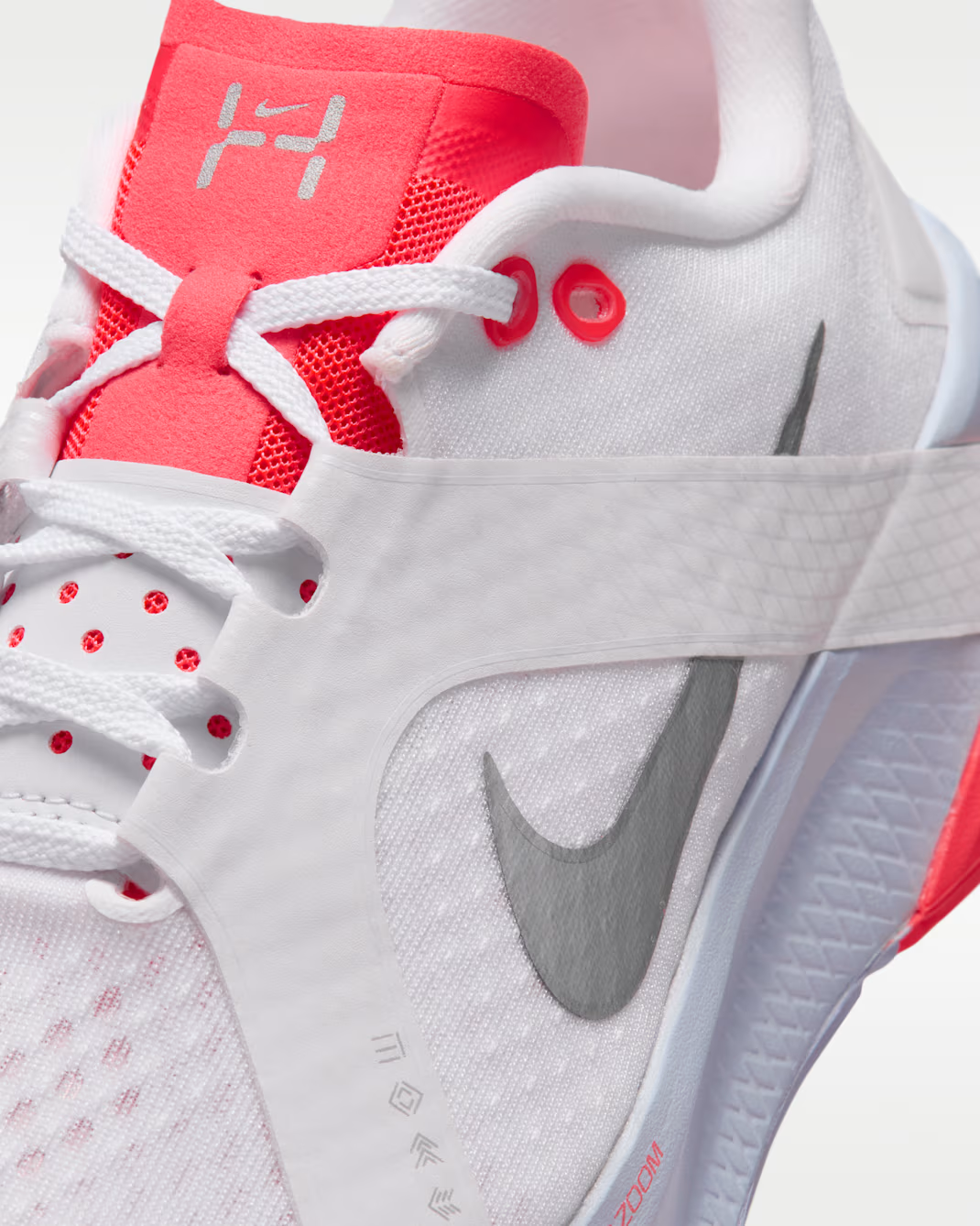 IO3815-102 Nike Women's Hybrid RN "White/Laser Crimson/Football Grey (Men's)
