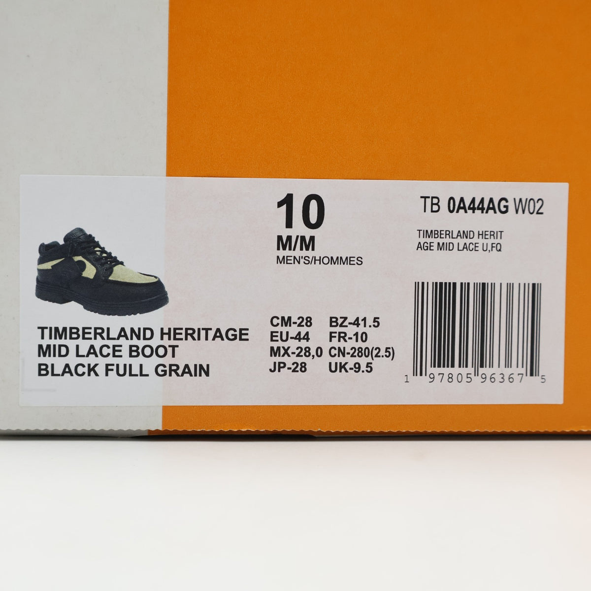 TB0A44AGW02 the Apartment Timberland Heritage Moc Toe Mid Beige Black (Men's)