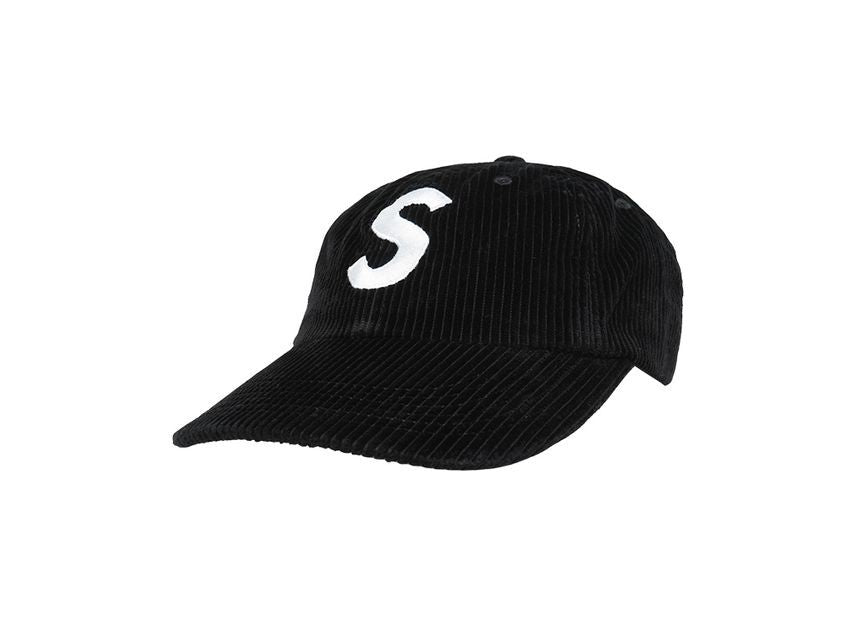 Supreme Corduroy S Logo 6-Panel Black