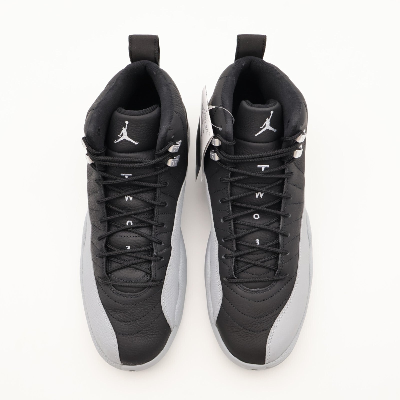 CT8013-010 Nike Air Jordan 12 Retro Barons Black and Wolf Grey (Men's)