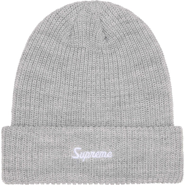 Supreme Loose Gauge Beanie (25FW) Heather Grey