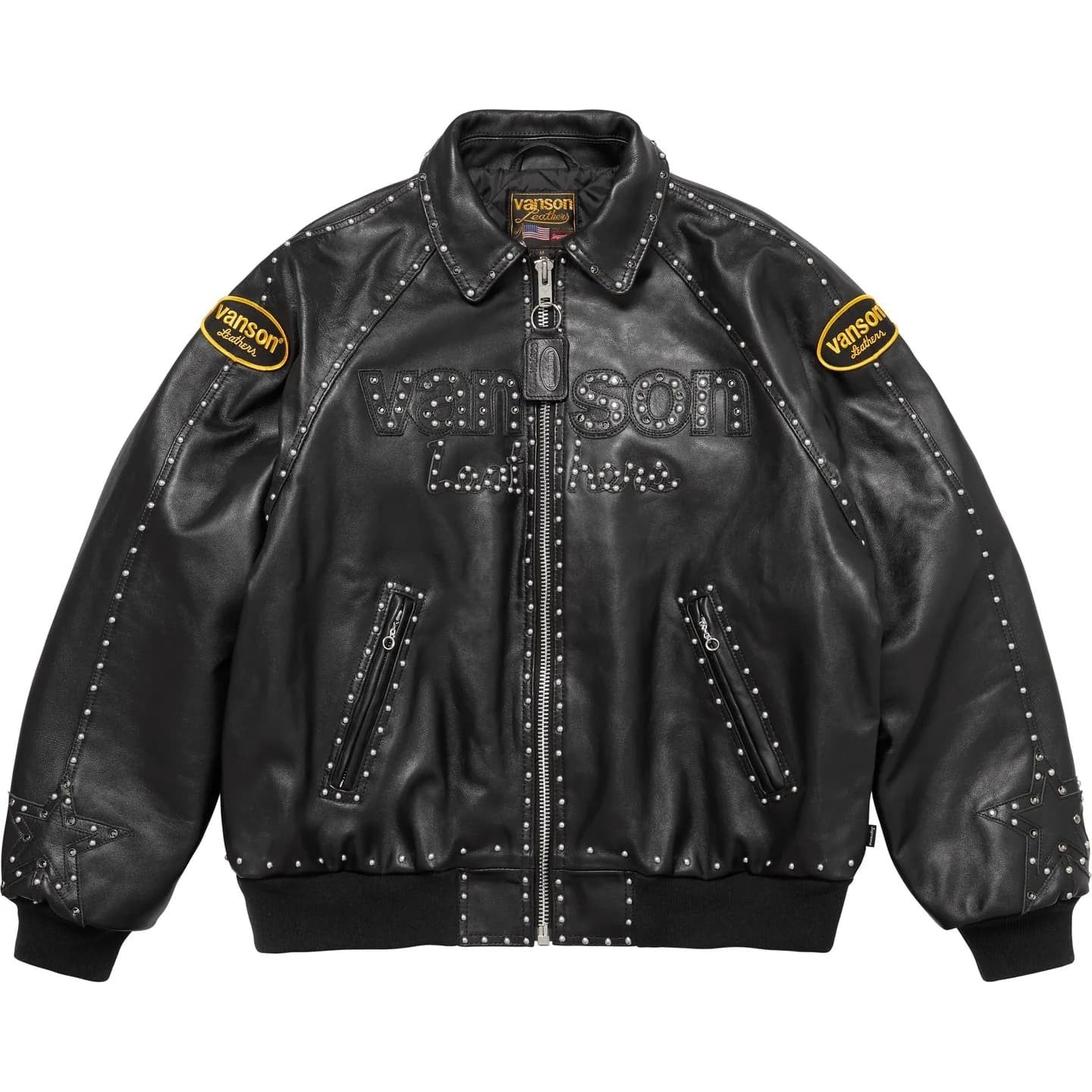 Supreme B.B. Simon Vanson Leathers Jacket Black