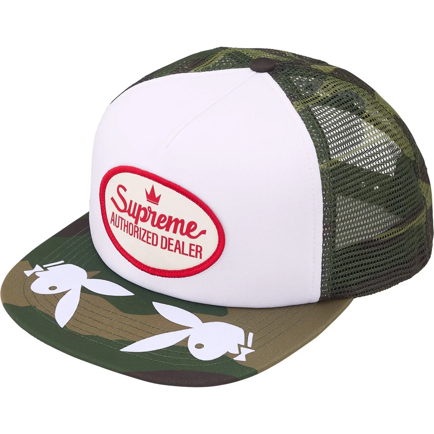 Supreme x Playboy Mesh Back 5-Panel Woodland Camo
