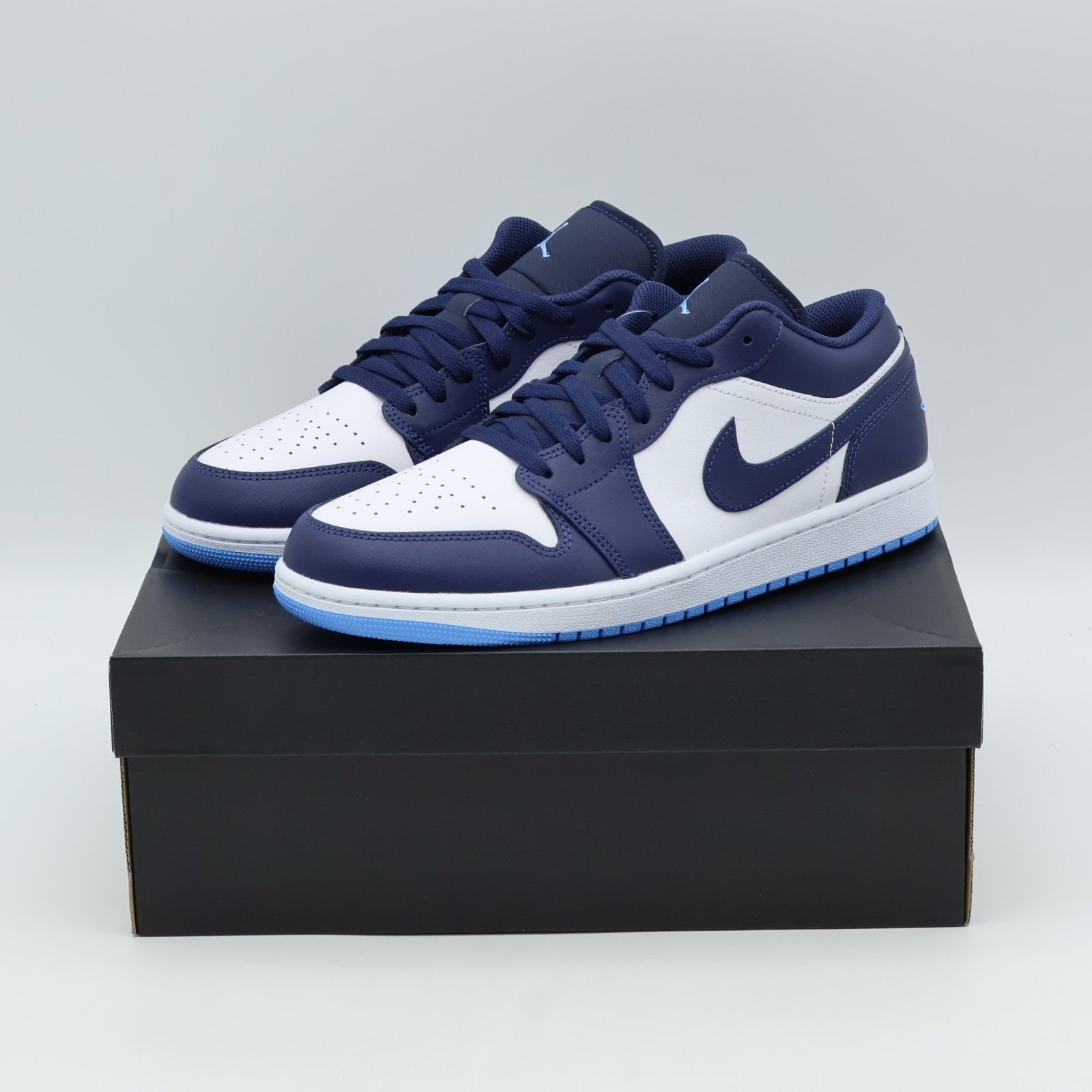 553558-404 Nike Air Jordan 1 Low Midnight Navy (Men's)
