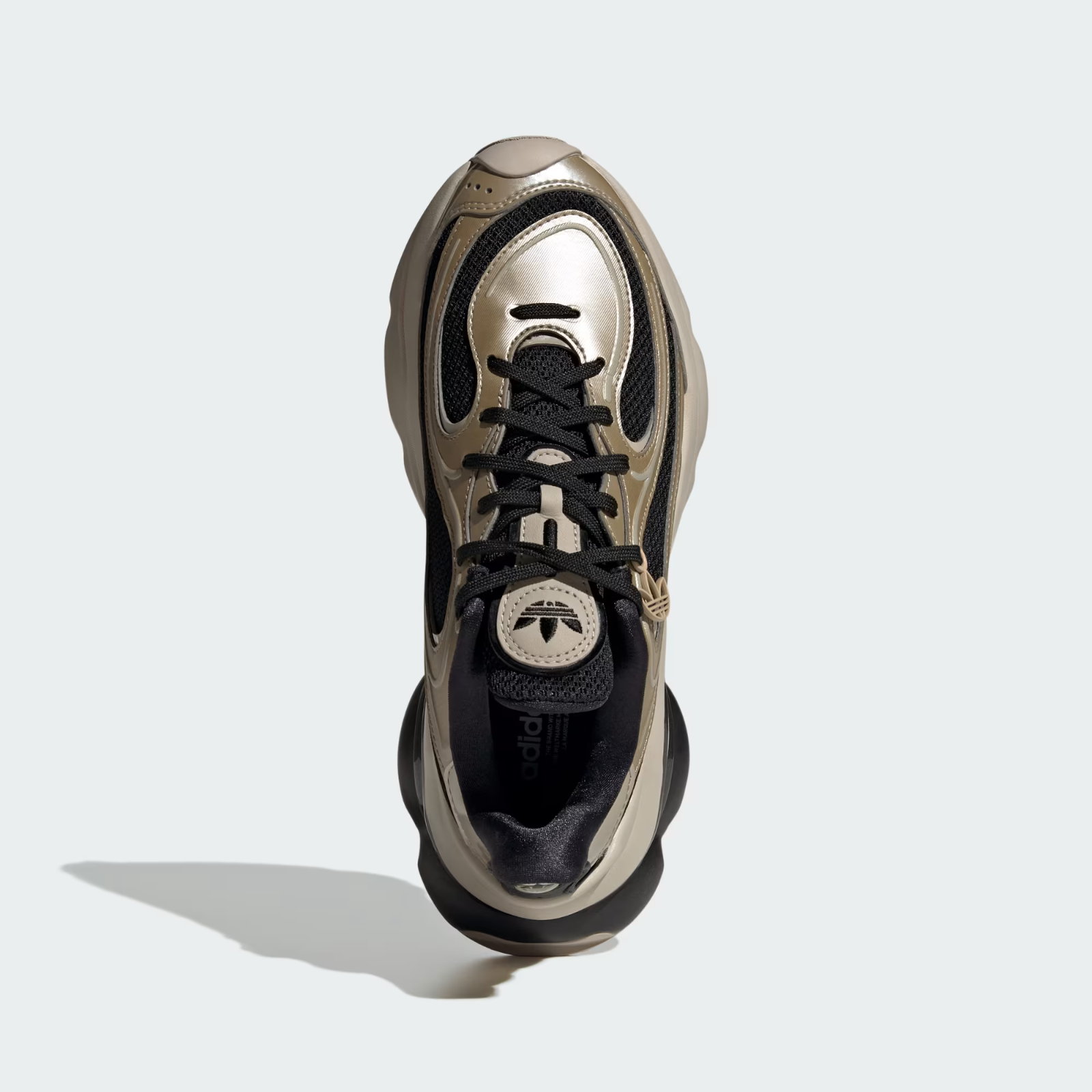 KI0583 adidas Originals Ozvenuz Core Black Cyber Metallic Wonder Beige (Women's)