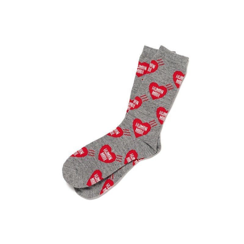 HUMAN MADE Heart Socks Gray