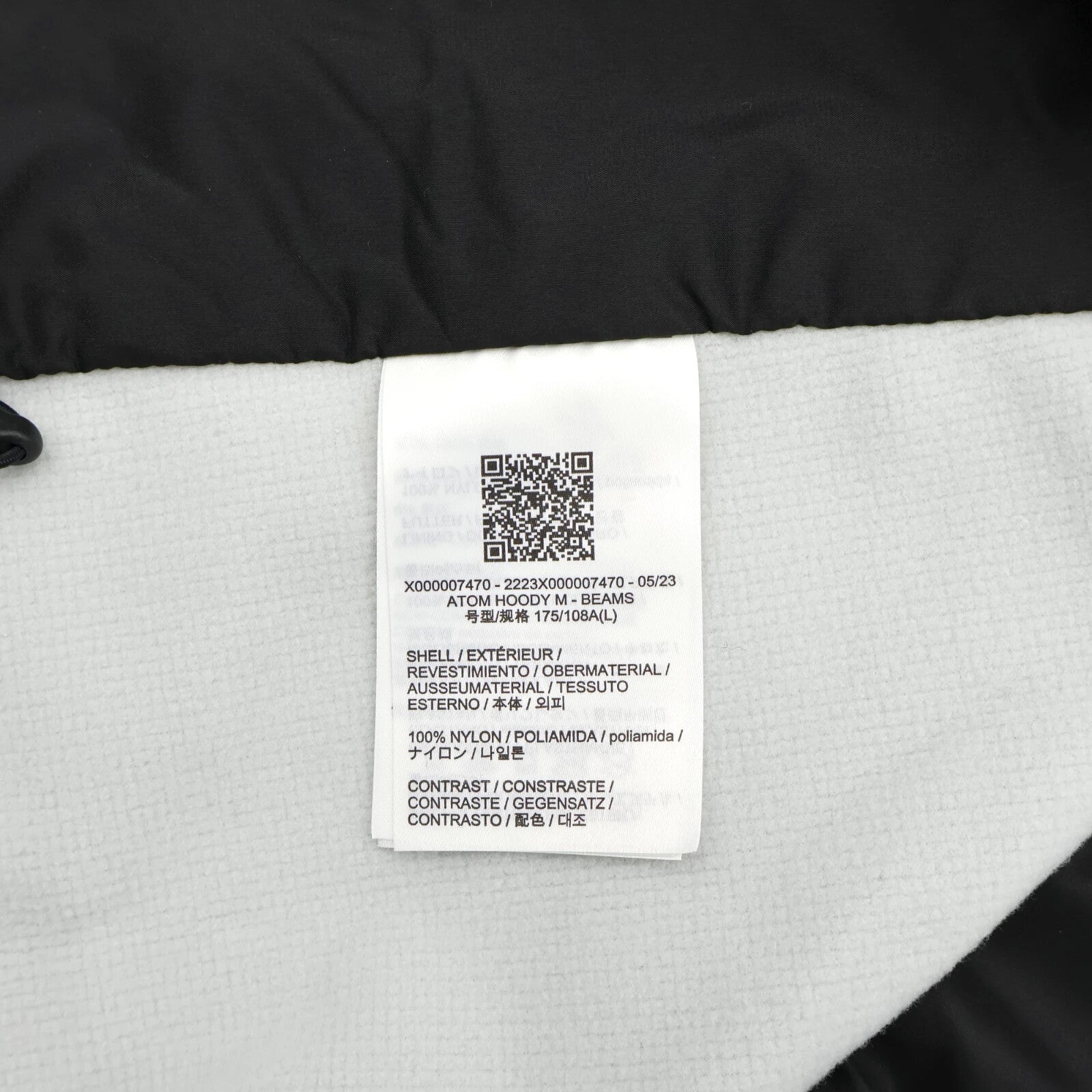 X000007470 ARC'TERYX BEAMS Wabi-Sabi Atom Hoody Men's Tranquil