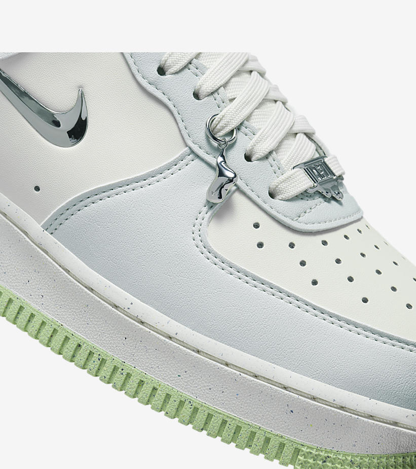 FN8540-001 Nike Air Force1 Low Next Nature SE Sea Glass Light Silver (Women's)