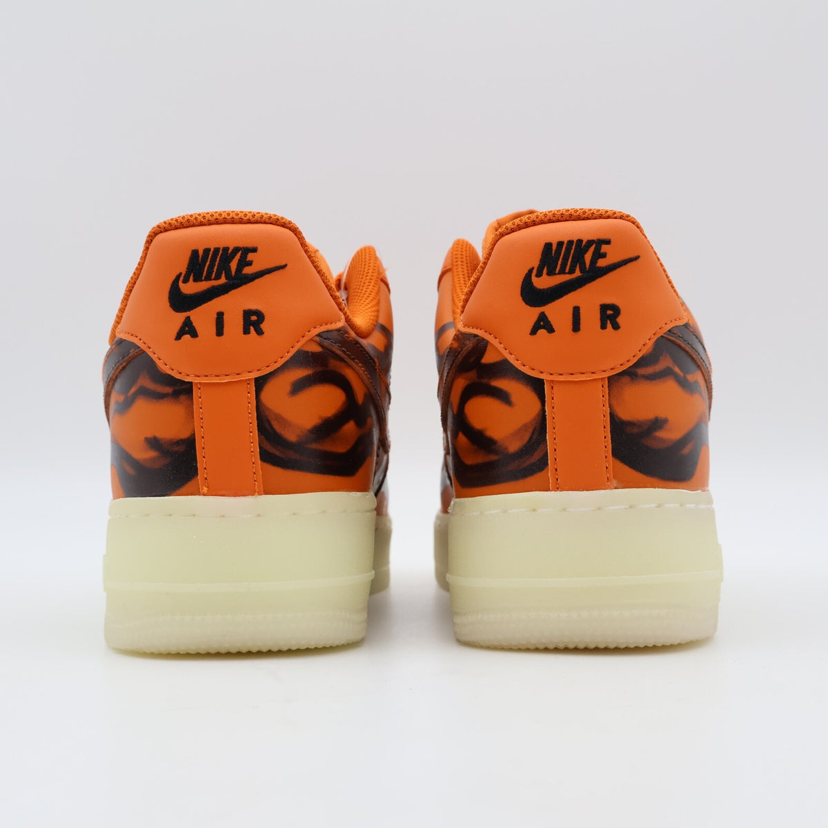 CU8067-800 Nike Air Force 1 Low Orange Skelton Halloween Starfish Black (Men's)