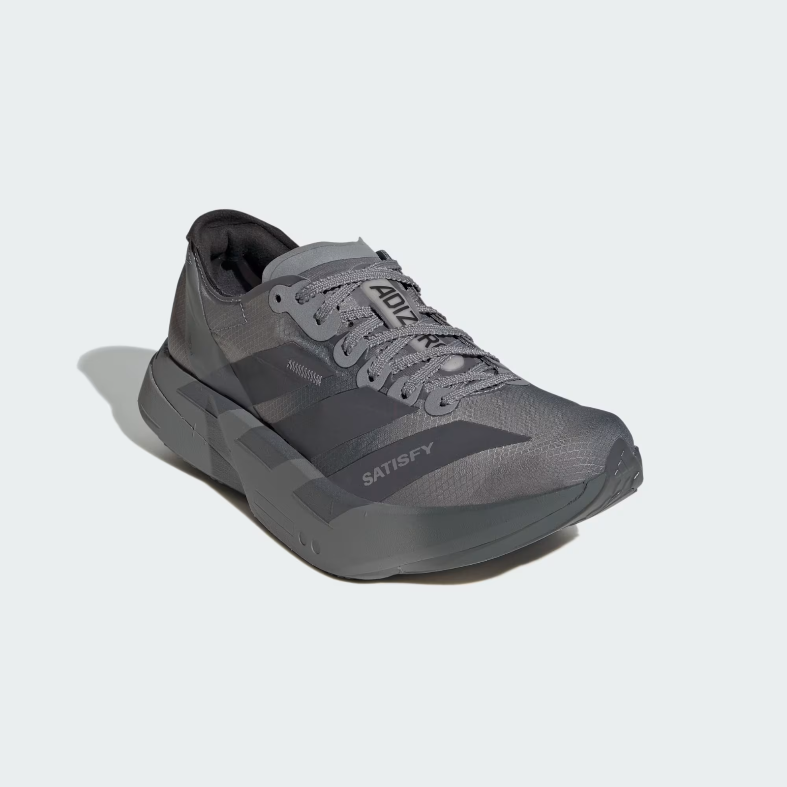 KH8439 Satisfy adidas Adizero Adios Pro 4 Core Black Grey Five (Men's)