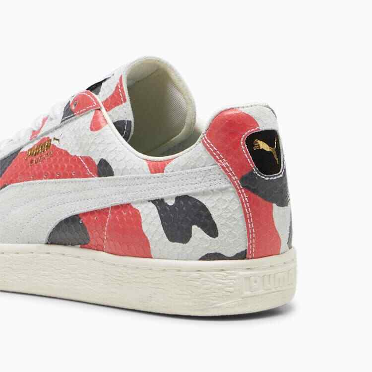 398561-01 Puma Suede MIJ Koi Puma White Puma Red Puma Black (Men's)