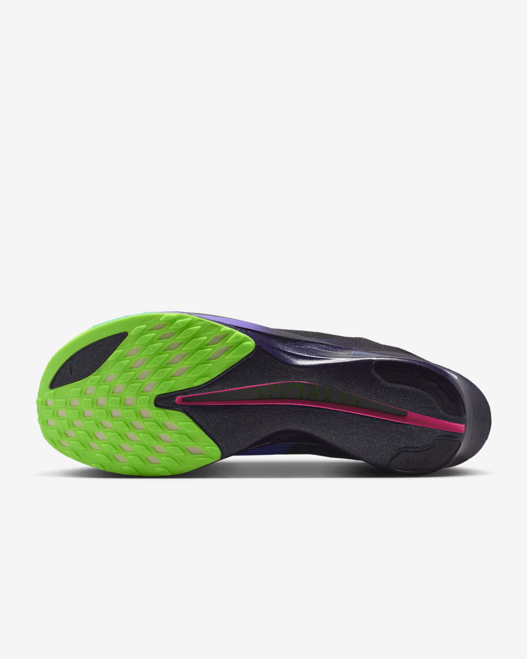 IO9567-400 Nike Streakfly 2 Dark Obsidian Electric Green Purple Dynasty (Men's)