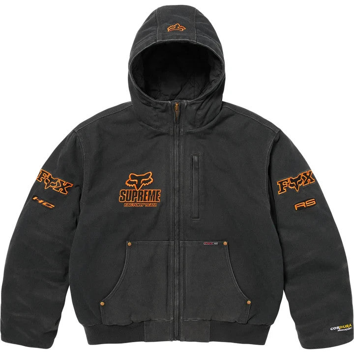 Supreme Fox Racing Hooded Work Jacket Black