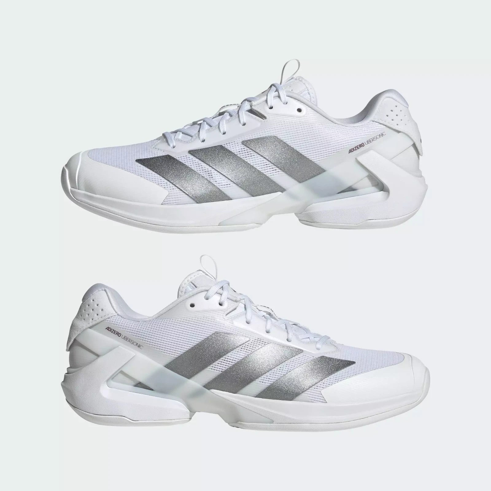 KK4409 adidas Adizero Ubersonic 5 Tennis Cloud White/Tech Grey Metallic (Men's)