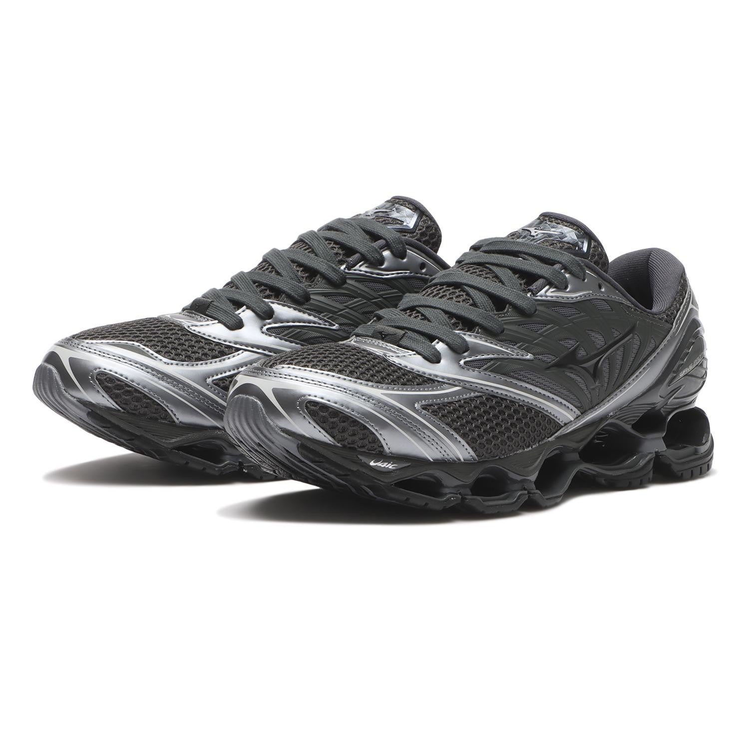 D1GA251103 Mizuno Wave Prophecy LS Black Metallic Grey (Men's)
