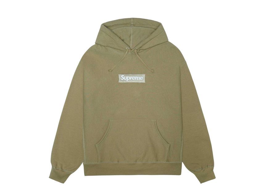 Supreme Box Logo Hooded Sweatshirt Dark Sand (23FW)