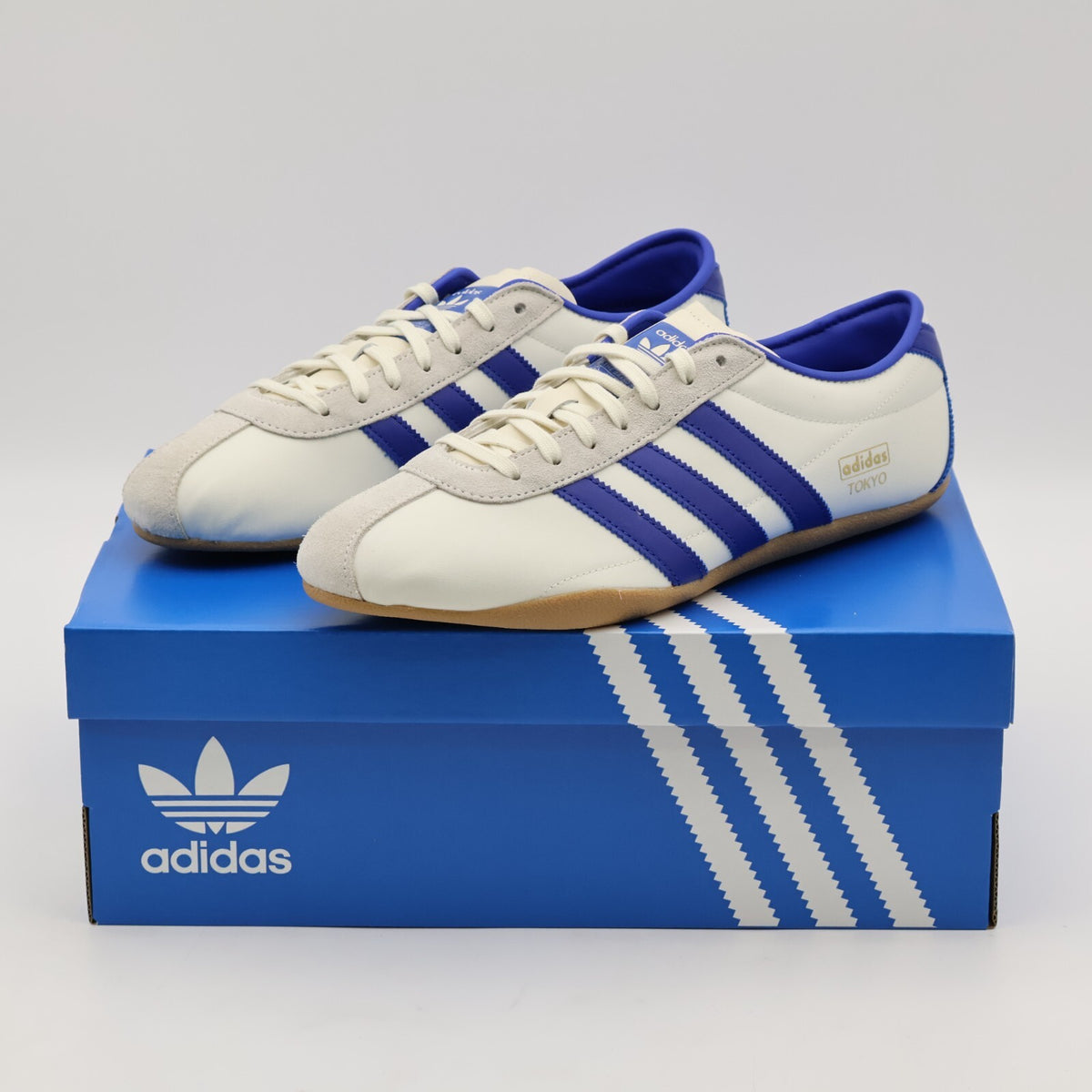 JP9704 adidas Originals Tokyo Off White Royal Blue Gold Metallic (Women's)