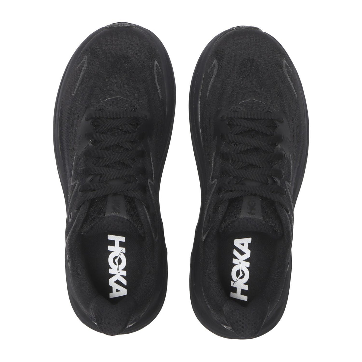 1162030-BWHT Hoka Clifton 10 Black Black (Men's)