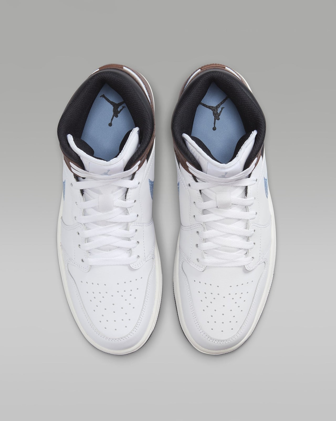 FQ7831-142 Nike Air Jordan 1 Mid SE White Black Sail Blue Grey (Men's)