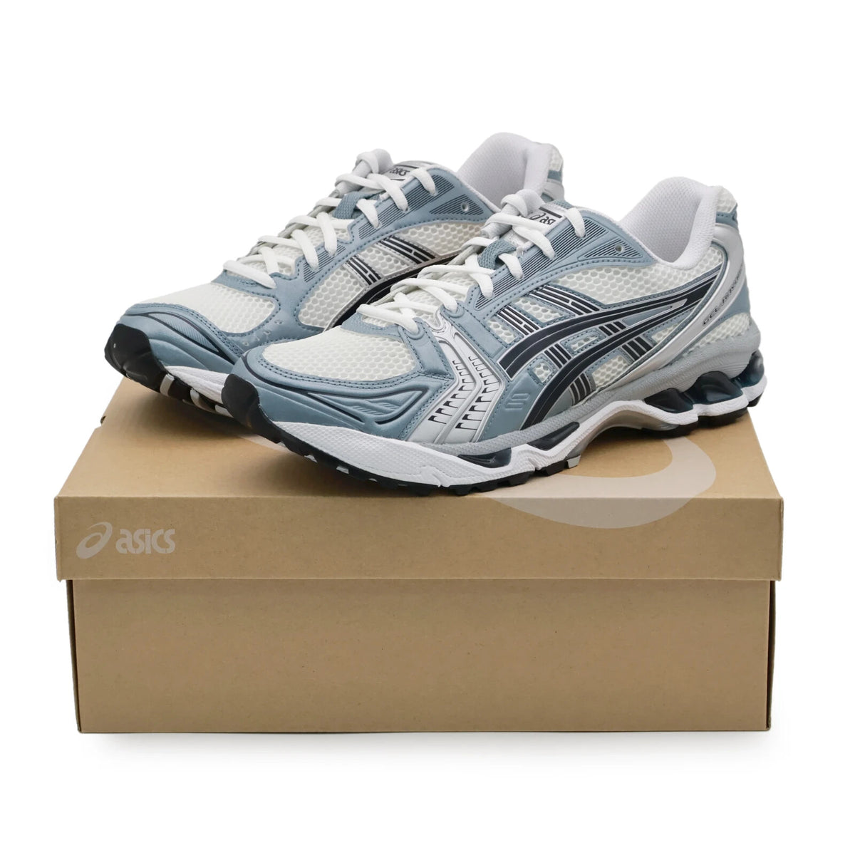 1203A537-106 Asics Gel-Kayano 14 White Fjord Grey (Men's)
