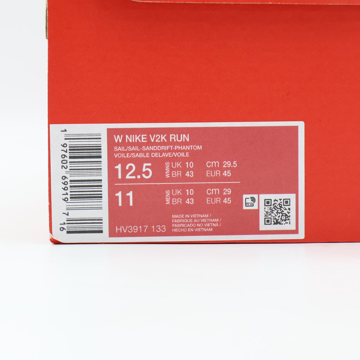 HV3917-133 Nike V2K Run Sail Sanddrift Phantom (Women's)