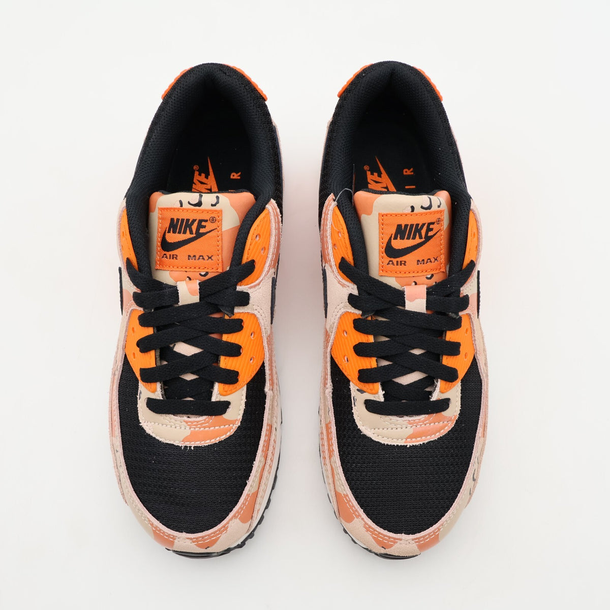 IF1721-201 Nike Air Max 90 PRM Bio Beige Safety Orange Phantom Black (Men's)