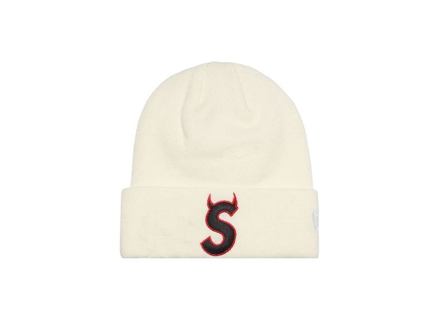 Supreme New Era S Logo Beanie Natural (22FW)
