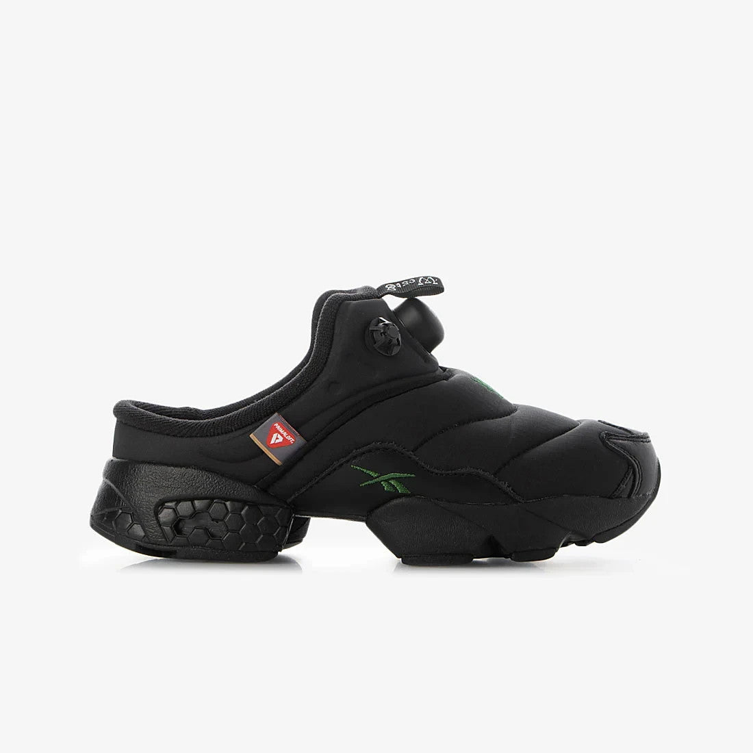 100217328 South2 West8 Reebok Instapump Fury Mule Black Black Green (Men's)